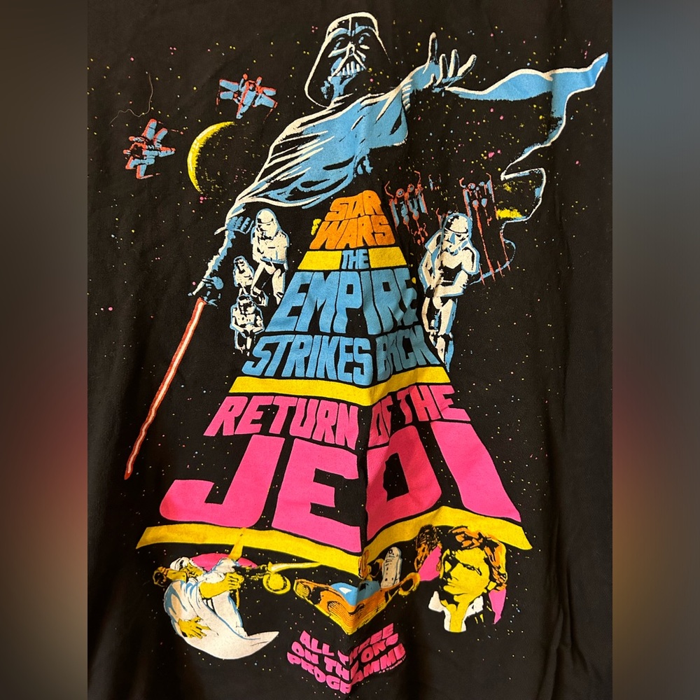 Men’s size xl neon Star Wars graphic tshirt - Picture 2 of 3